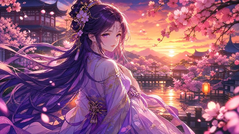 溏心动漫-【溏心动漫】汉服少女·花间梦境 完整动漫教程